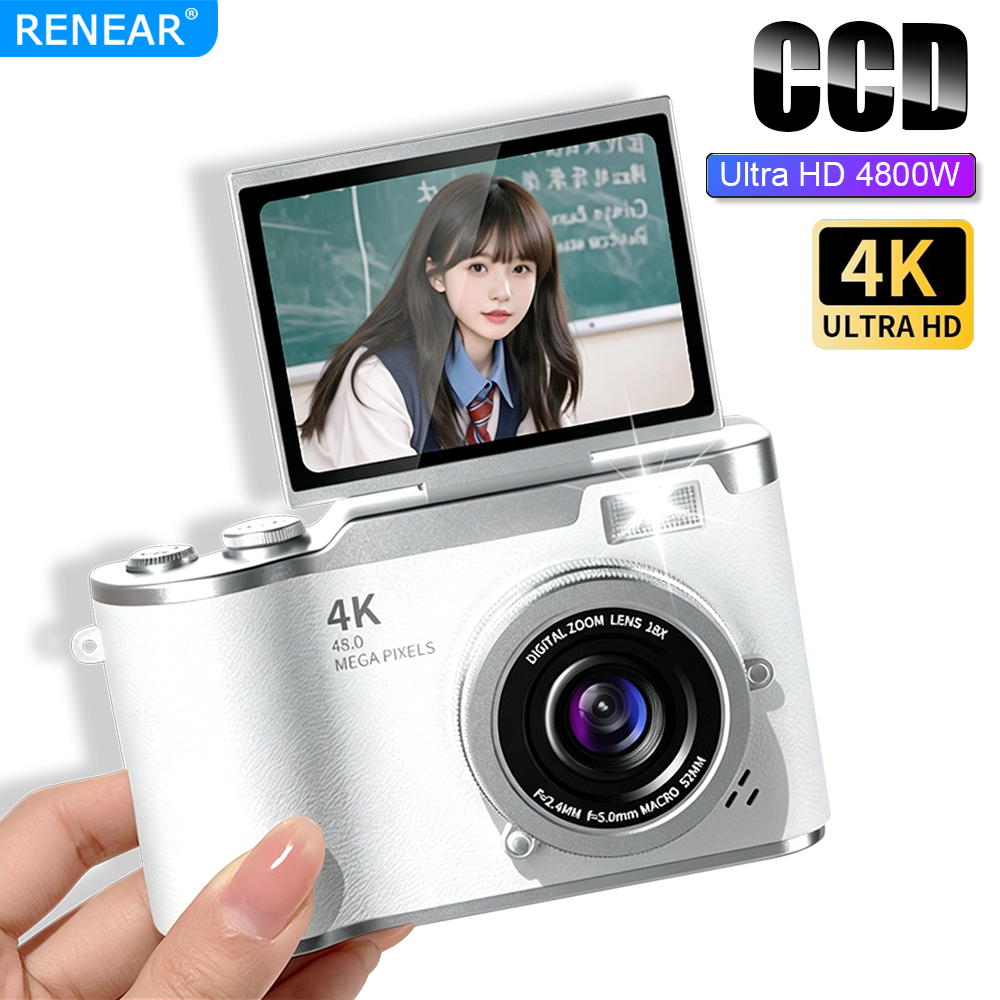 Kids Education News - Tragbare 4K CCD Digitalkamera HD 48MP