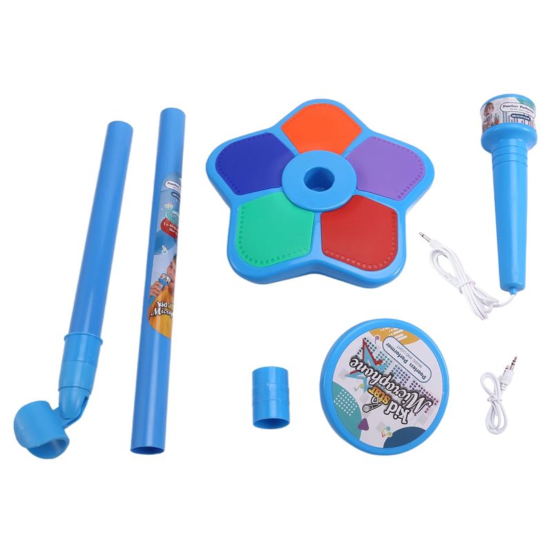 Kids Educational Computer - ~【Im Angebot】Kindermikrofon mit Lichtstativ, höhenverstellbares Mikrofon,