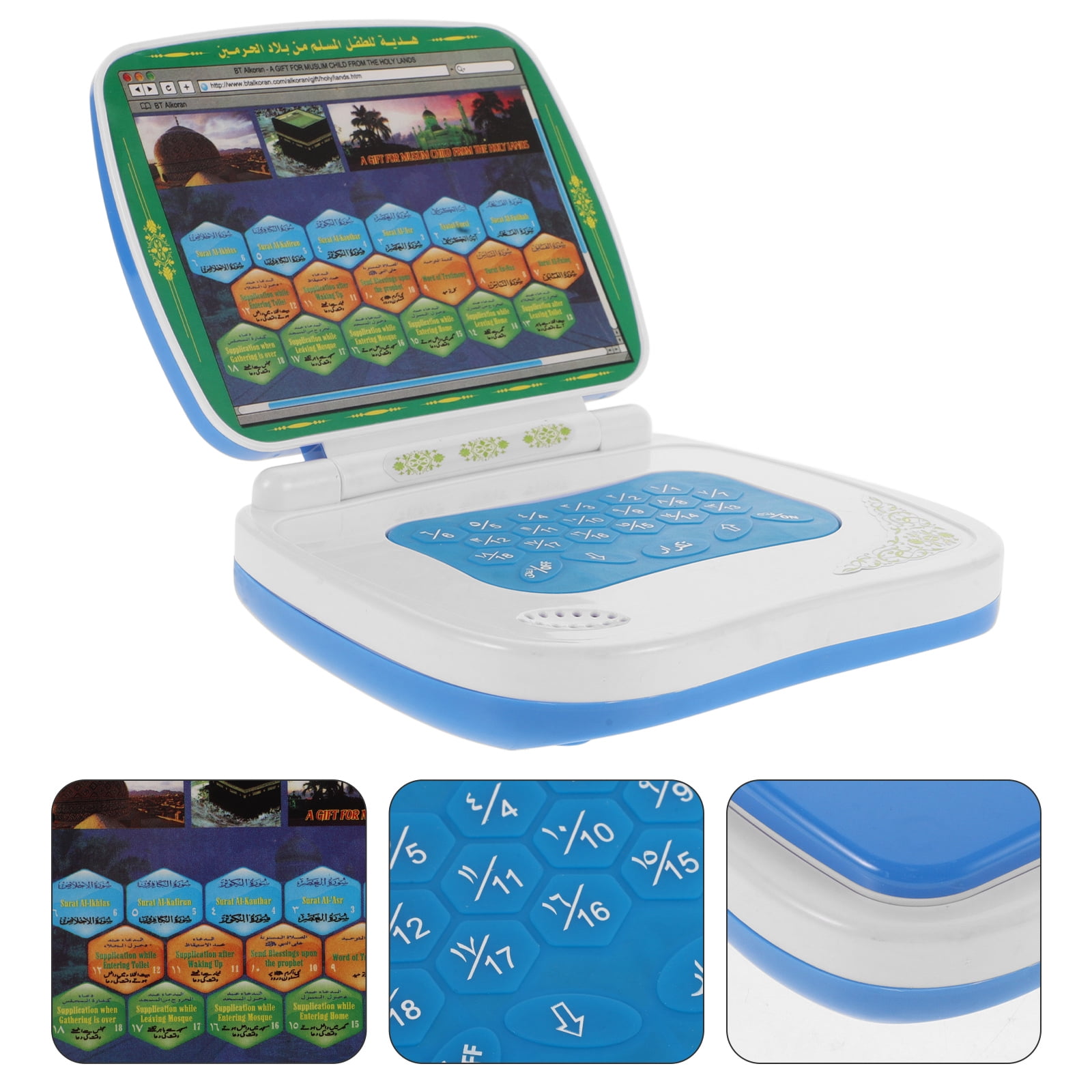 Kids Educational Computer - Faltbare Touch-Arabisch-Lernmaschine für Kinder, Früherziehungsspielzeug mit