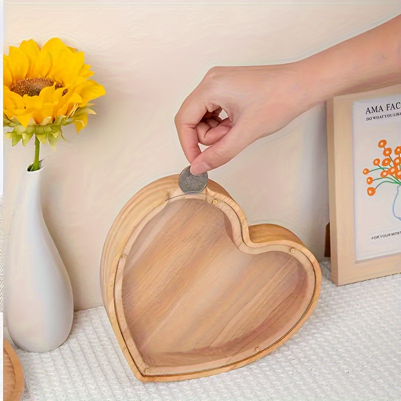 Kids Education Savings - Buchstaben-Sparschwein aus Holz für Kinder –
