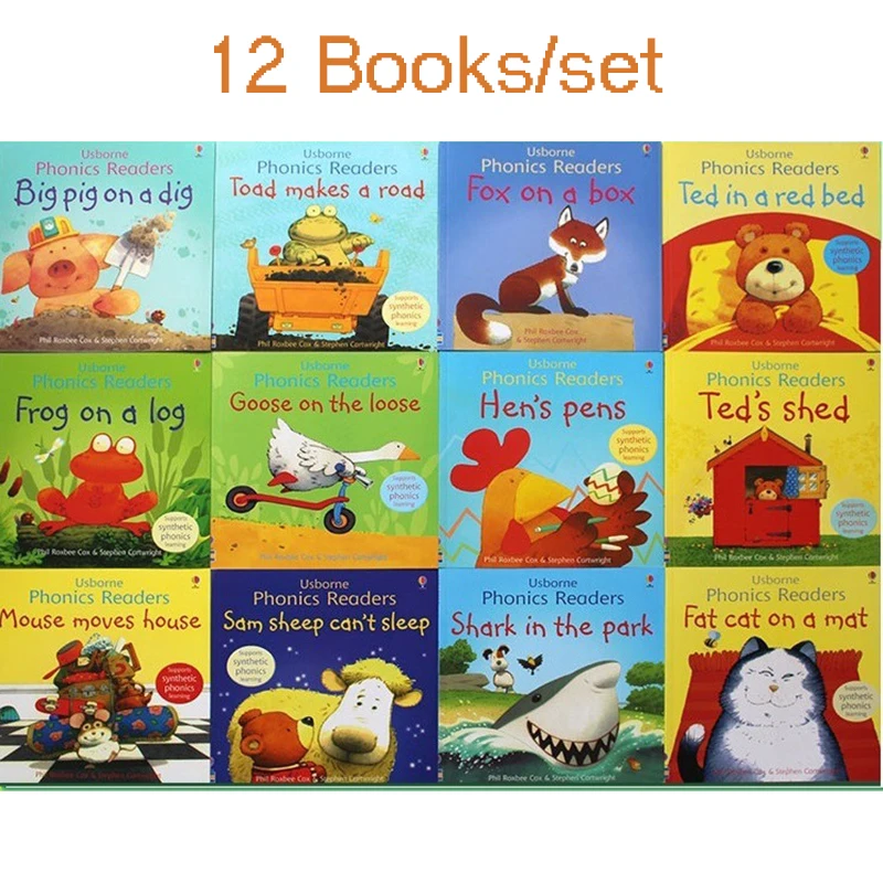 Kids Educational Reader - 12 Bücher für 1 Set Kinder,