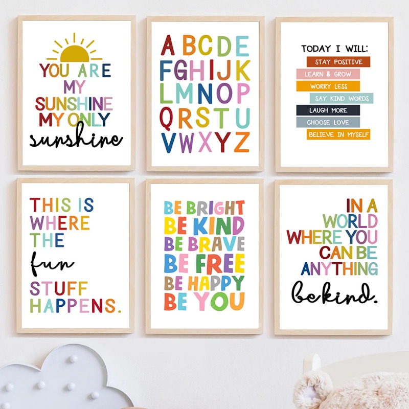 Englische Bildungs-Poster Alph – Kids Education Alphabet Numbers Bewertung und Preis