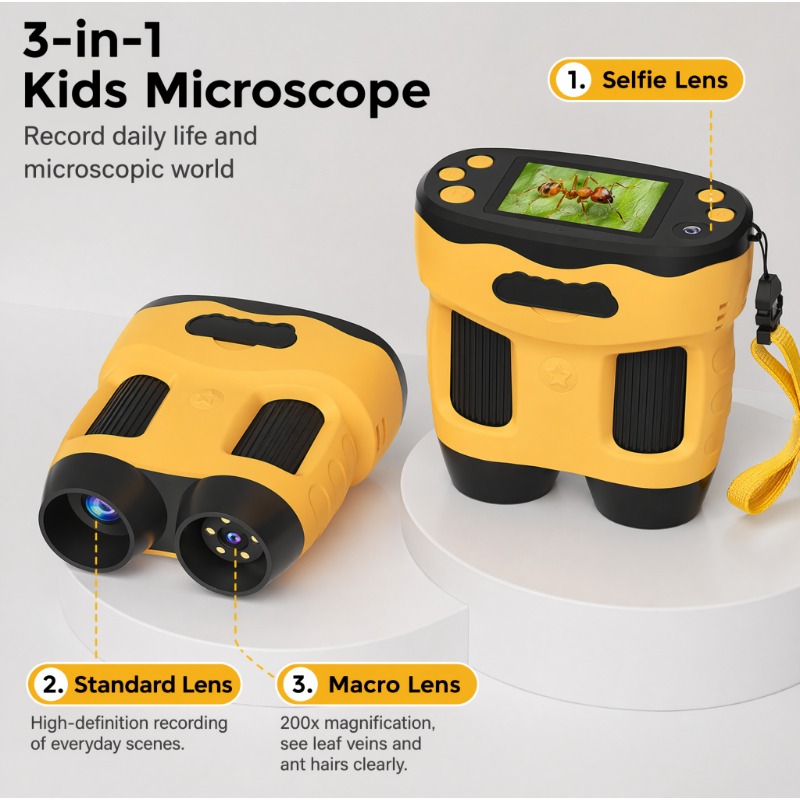 4K 1000X Digital-Mikroskopkame – Kids Education News Bewertung und Preis
