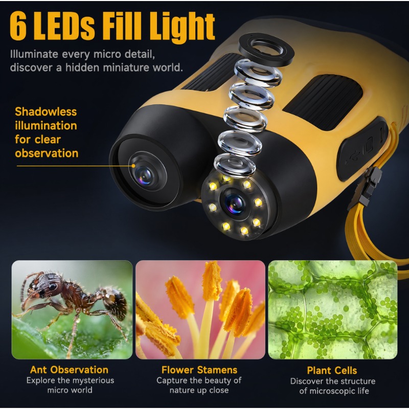 4K 1000X Digital-Mikroskopkame – Kids Education News Bewertung und Preis