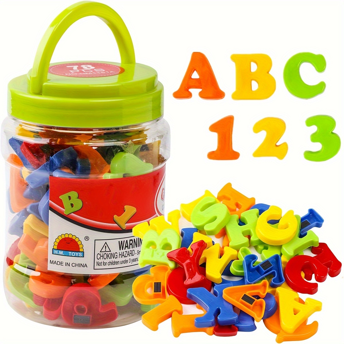 78-teiliges magnetisches Buchs – Kids Education Alphabet Numbers Bewertung und Preis