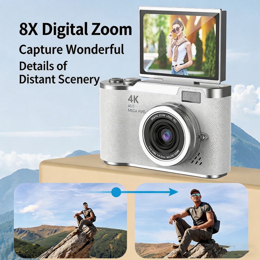Tragbare 4K CCD Digitalkamera  – Kids Education News Bewertung und Preis