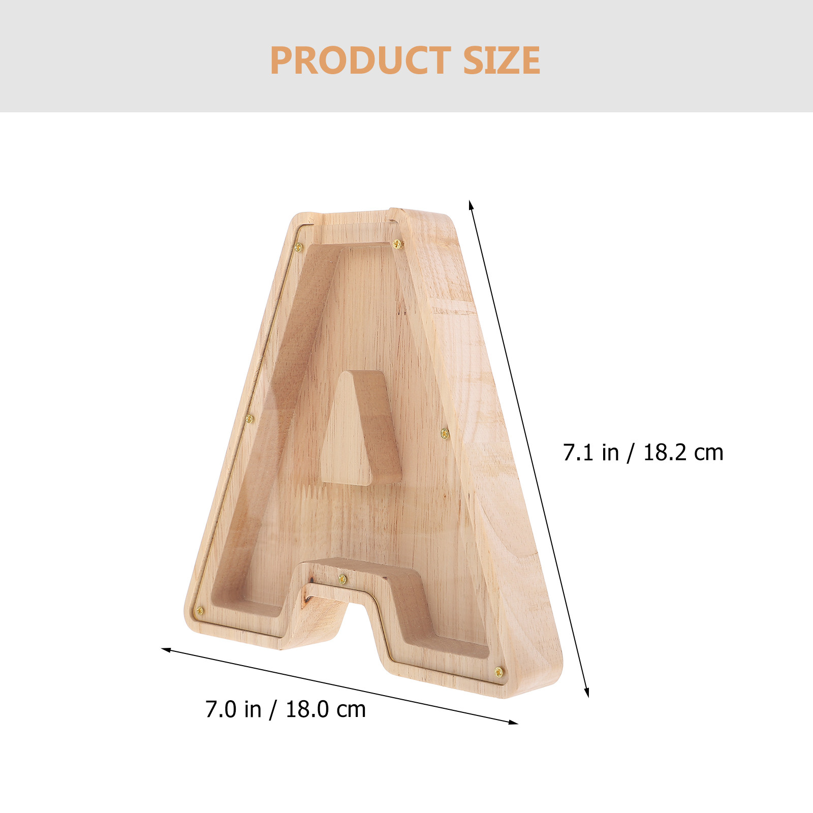 Alphabet-förmige Holz-Spardose – Kids Education Savings Bewertung und Preis
