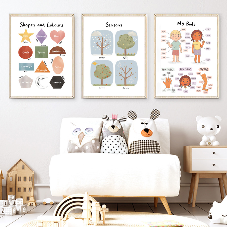 Jahreszeiten, Formen, Farben,  – Kids Education Alphabet Numbers Bewertung und Preis