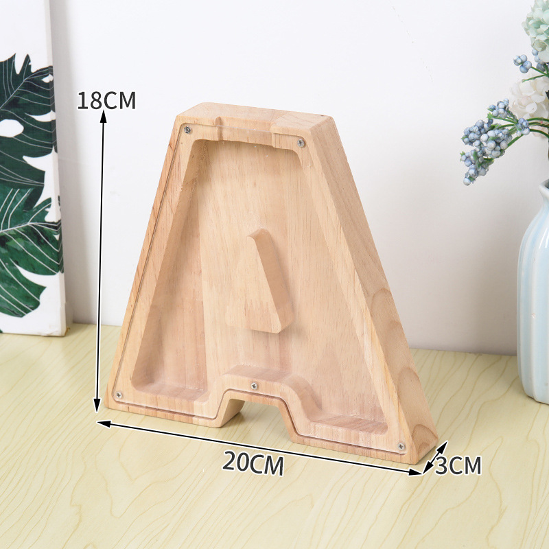 Holz-Alphabet-Spardose für Kin – Kids Education Savings Bewertung und Preis