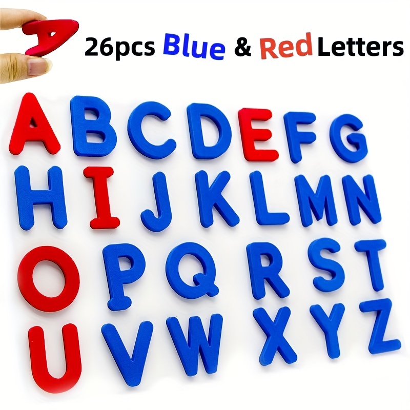 Rot & Blau Englischer Buchstab – Kids Education Alphabet Numbers Bewertung und Preis
